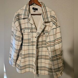 Plaid Button-Up Shirt